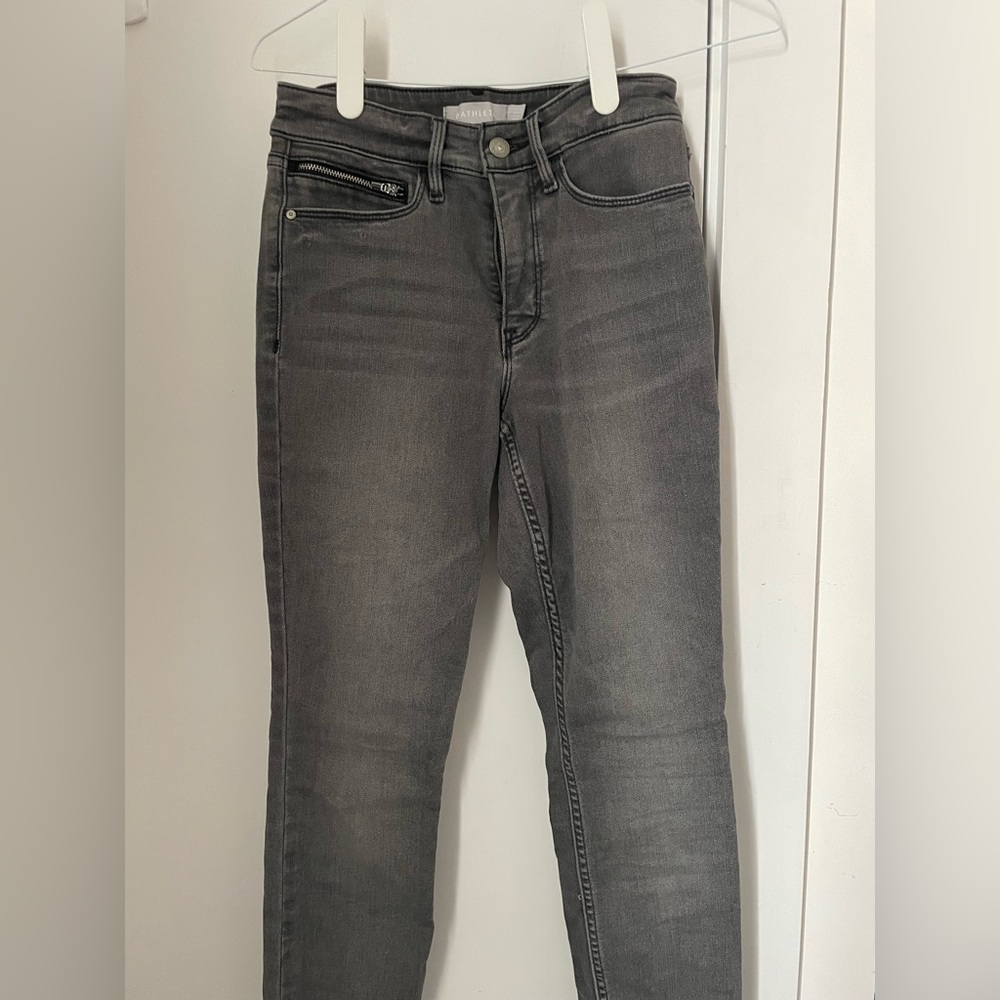 Athleta skinny gray jeans. Stretchy fit. Size 2. Never worn.